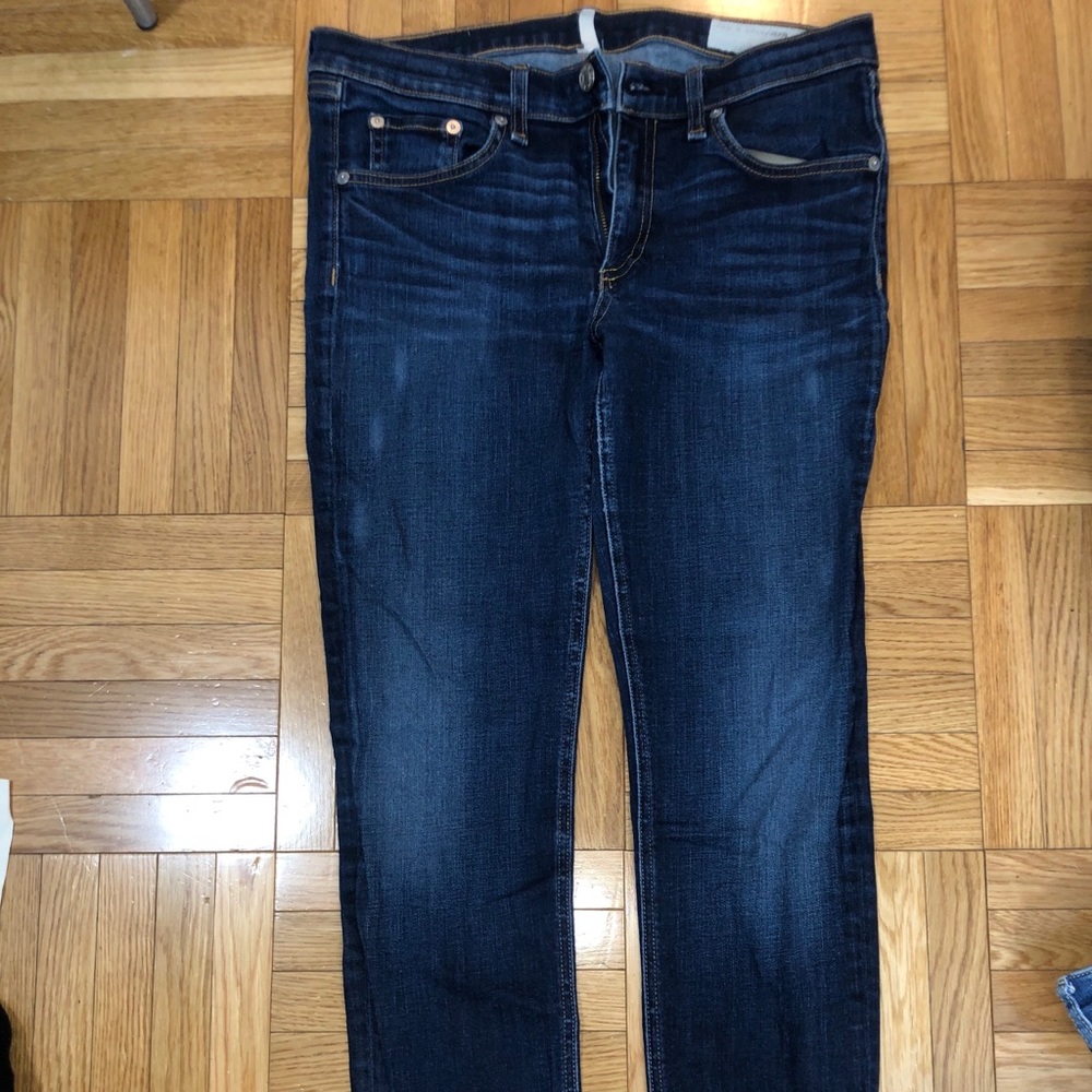 Rag and bone denim wash skinny jean mid rise